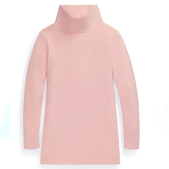 Dudley Stephens Tops - Dudley Stephens Fleece Light Pink Cobble Hill Turtleneck Terry Fleece Sz M EUC